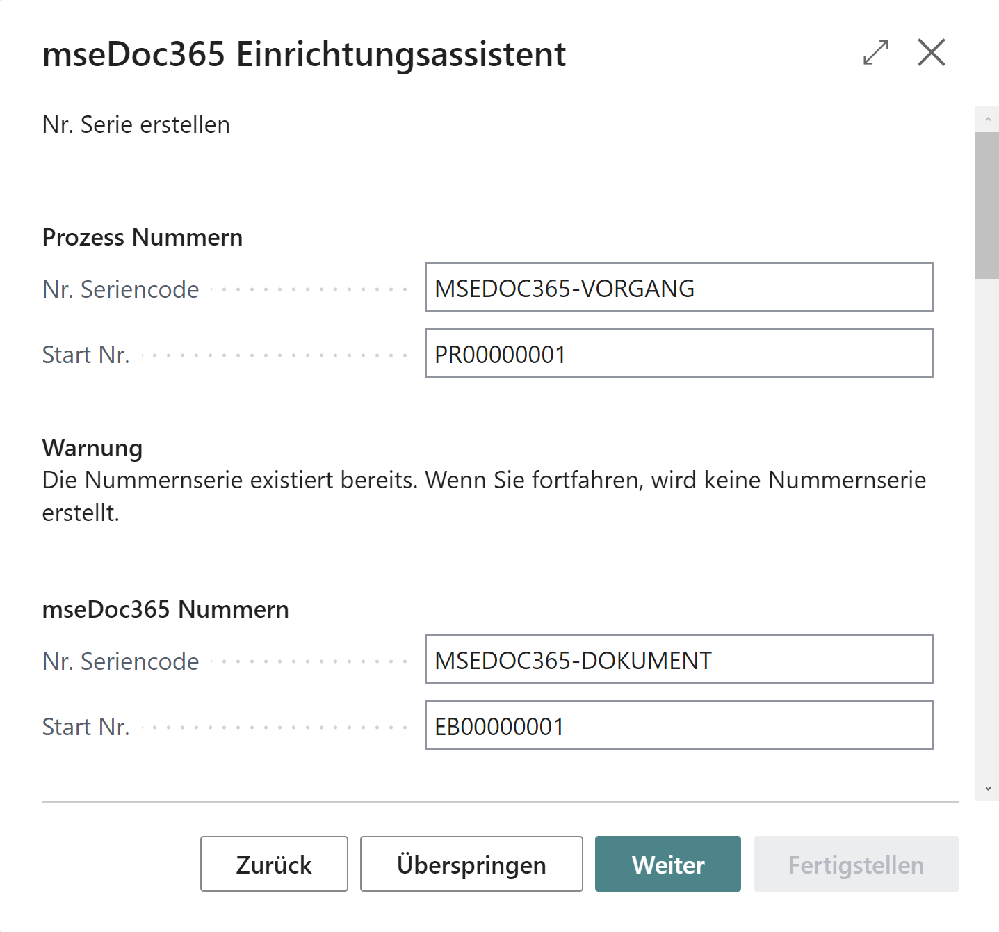 mseDoc365 Unterstützte Einrichtung