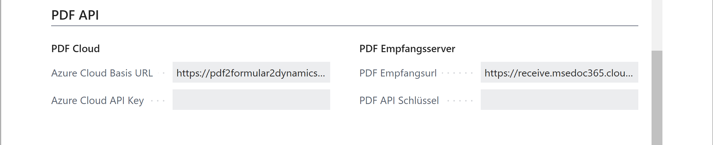 mseDoc365 Einrichtung