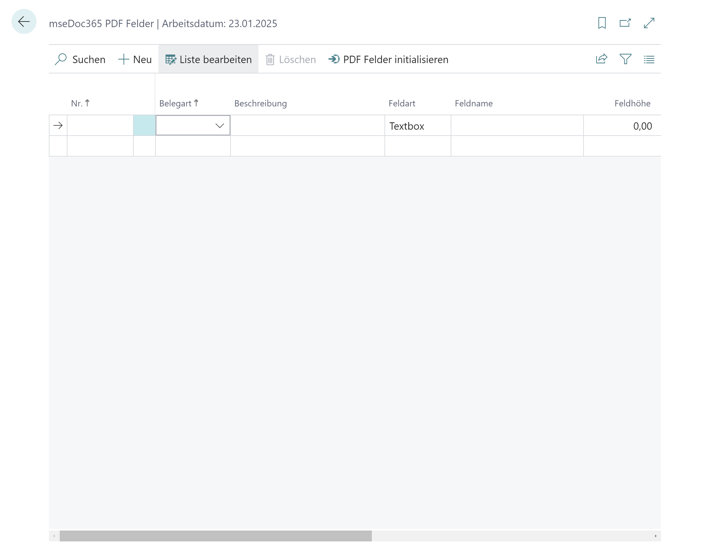 mseDoc365 PDF Felder